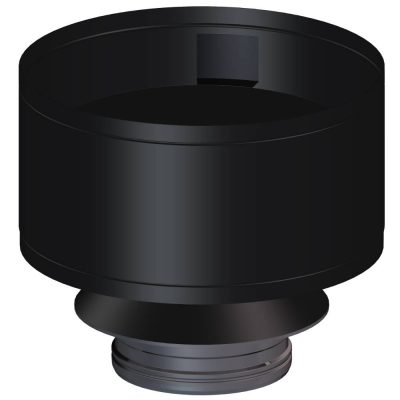 Weathering Cap For Black 4 Inch / 100 mm Twin Wall Flue