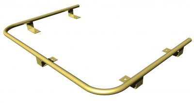 Brass Fiddle Rail For Bubble 4B Solid Fuel Boat Stove