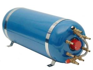 Surecal - Twin Coil - Horizontal - Boat Calorifier Hot Water Tank - 40 Litres