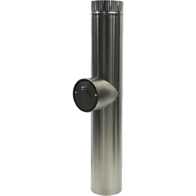 Dickinson Stainless Steel Flue With Damper - 4 Inch