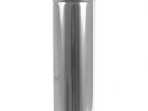 4 Inch / 100mm Twin Wall Straight Flue Section - Stainless Steel - 0.5 Metre