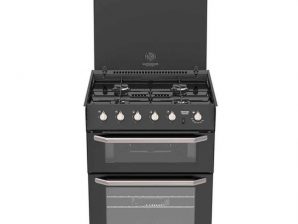 Thetford Enigma 600 LPG Cooker Black Oven, Hob and Grill