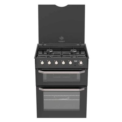 Thetford Enigma 600 LPG Cooker Black Oven, Hob and Grill