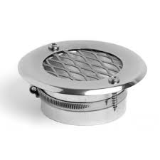 Wallas 75mm Ducting Stainless Steel External Inlet Grill